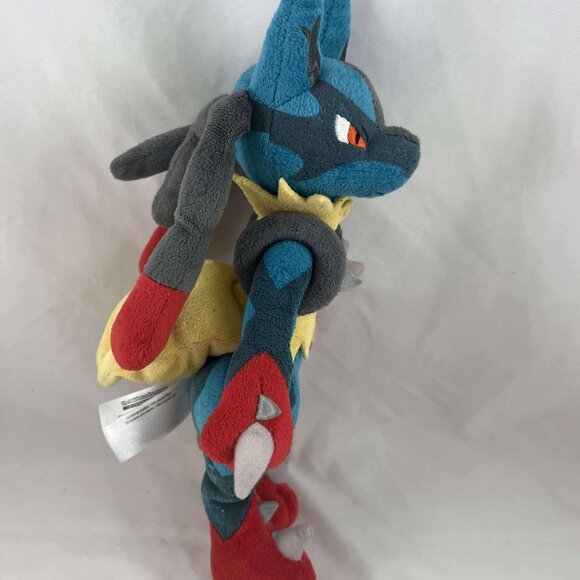 Mega Lucario Pokemon Center 2014 Plush 11" Toy Doll Authentic - Picture 2 of 5
